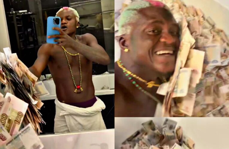 💵🔥 Portable Shows Off Stacks of Dollars After Performance, Declares Himself Africa’s Richest Musician