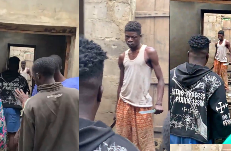 Wahala Don Burst! Alleged Th¡ef Faces Off With Those Who Apprehended Him