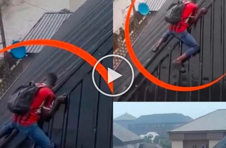 MAN RISKS HIS LIFE ON ROOFTOP TO PUT FOOD ON THE TABLE