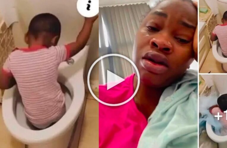 😭Woman Breaks Down in Tears After Her Only Son Allegedly Flushes Himself in the Toilet 😮