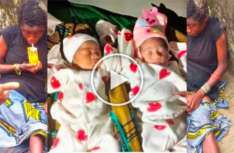CONGRATULATIONS AS WOMAN REPORTEDLY GIVES BIRTH TO TWINS IN THE MARKET!