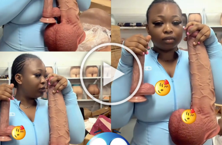 WOMAN SHOWS OFF BIZAARRE COLLECTION OF ADUULT PRODUCTS!
